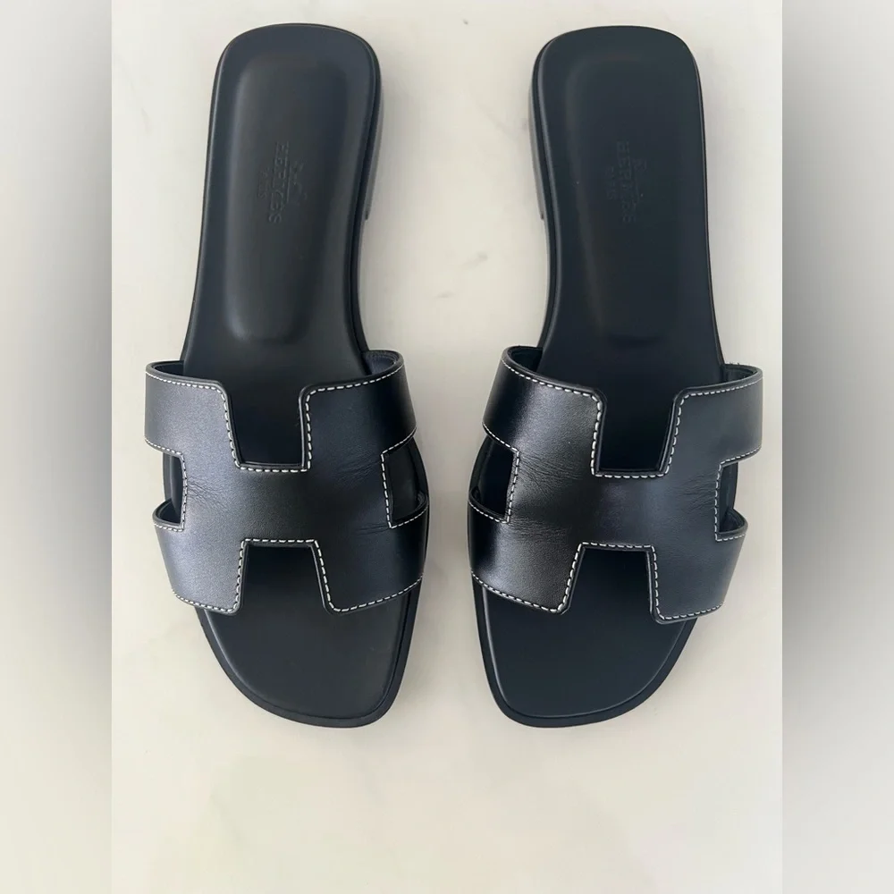 Hermes Oran Sandals / Size EU 37 / Like New - Picture 9 of 14